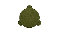 Olea Boucle Ottoman - Moss Green