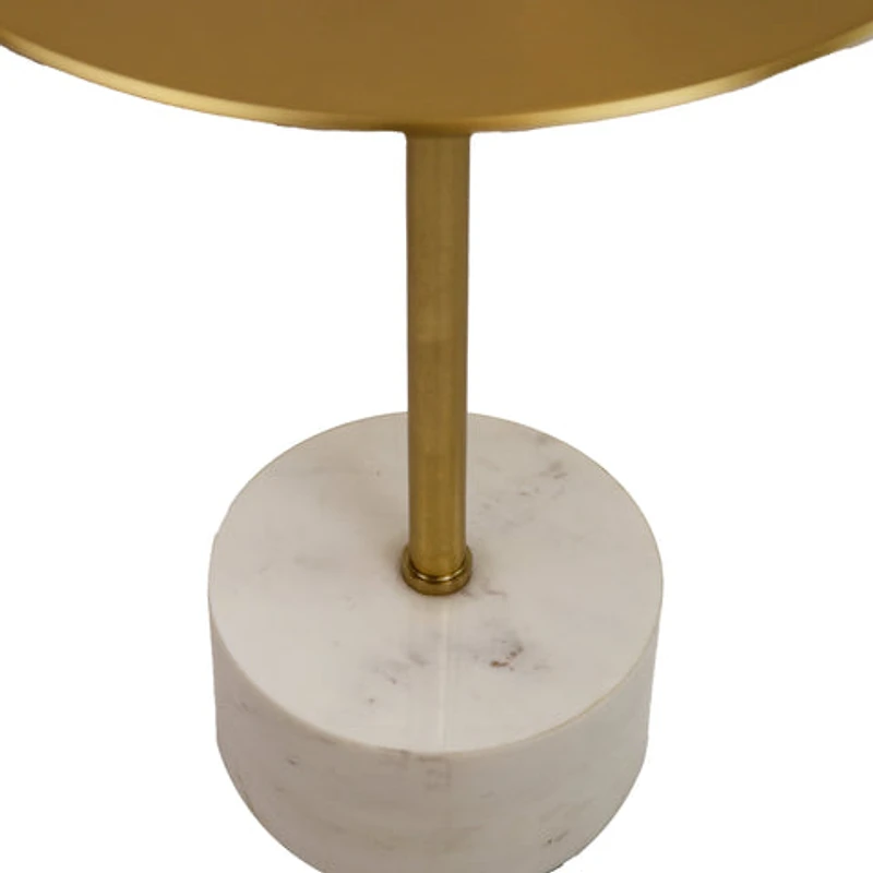 SELAH SIDE TABLE WITH GOLD TOP / MARBLE BASE