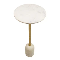 WEDDEL MARBLE DRINK TABLE