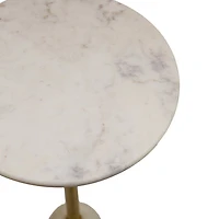 WEDDEL MARBLE DRINK TABLE