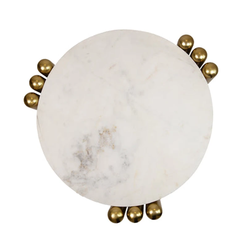 KAMBRY SIDE TABLE WITH MARBLE TOP