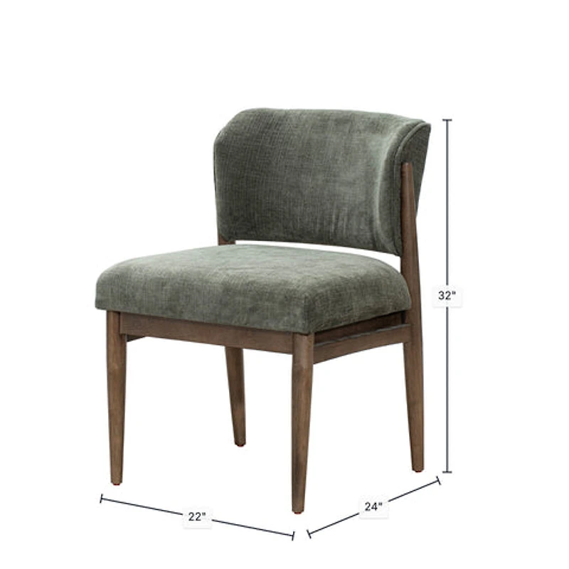 Athens Dining Chair - Olive Chenille