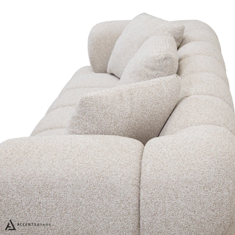 Adonis Sofa w/3 Pillows - Natural