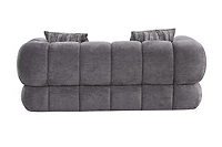 Adonis Loveseat w/2 Pillows - Pewter