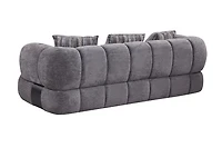 Adonis Sofa w/3 Pillows - Pewter