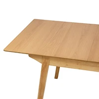 Aldus Extendable Wooden Dining Table - Natural Oak Finish
