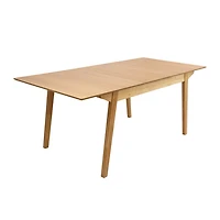 Aldus Extendable Wooden Dining Table - Natural Oak Finish
