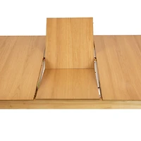 Aldus Extendable Wooden Dining Table - Natural Oak Finish