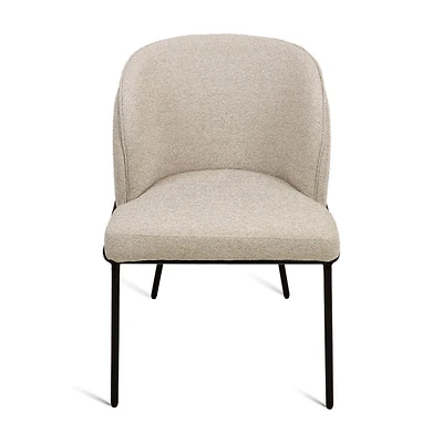 Angelo Flax Fabric Dining Chair - Beige