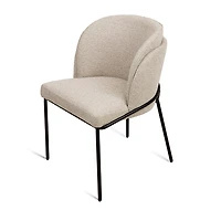 Angelo Flax Fabric Dining Chair - Beige