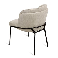 Angelo Flax Fabric Dining Chair - Beige