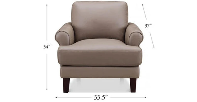 Austra Genuine Leather Accent Chair