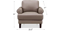 Austra Genuine Leather Accent Chair