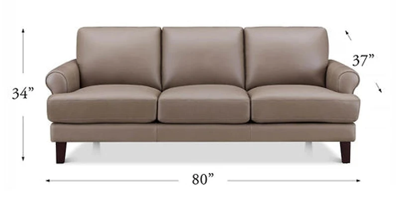 Austra Genuine Leather Sofa