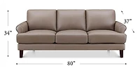 Austra Genuine Leather Sofa