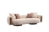 Aylin 3-Seater Curved Sofa