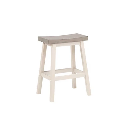 Stilla Solid Wood Saddle Counter Stool