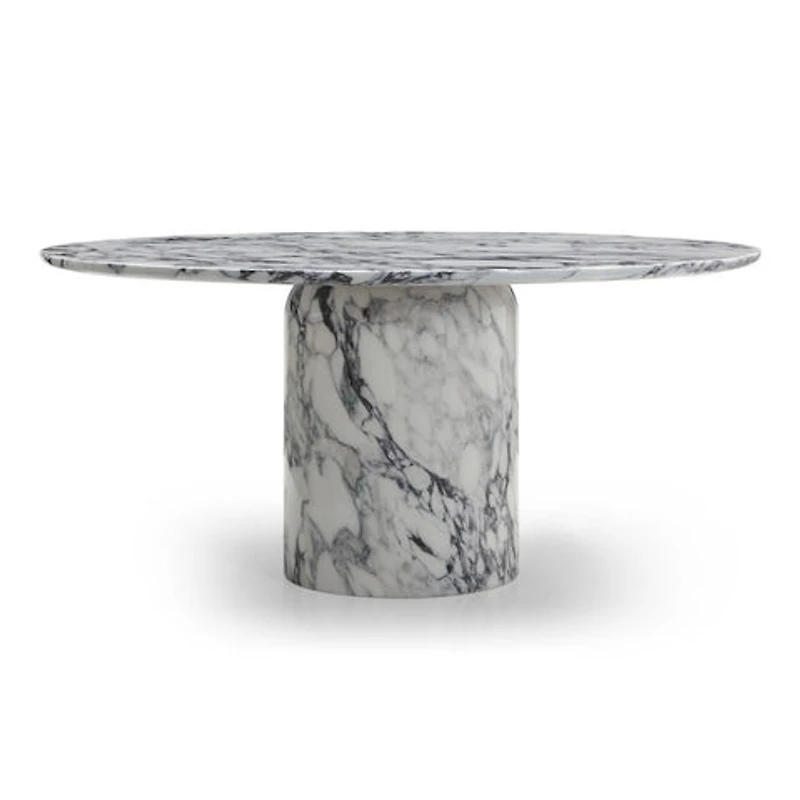 Barclay Glossy Marble Foil Top Dining Table