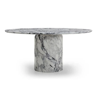 Barclay Glossy Marble Foil Top Dining Table