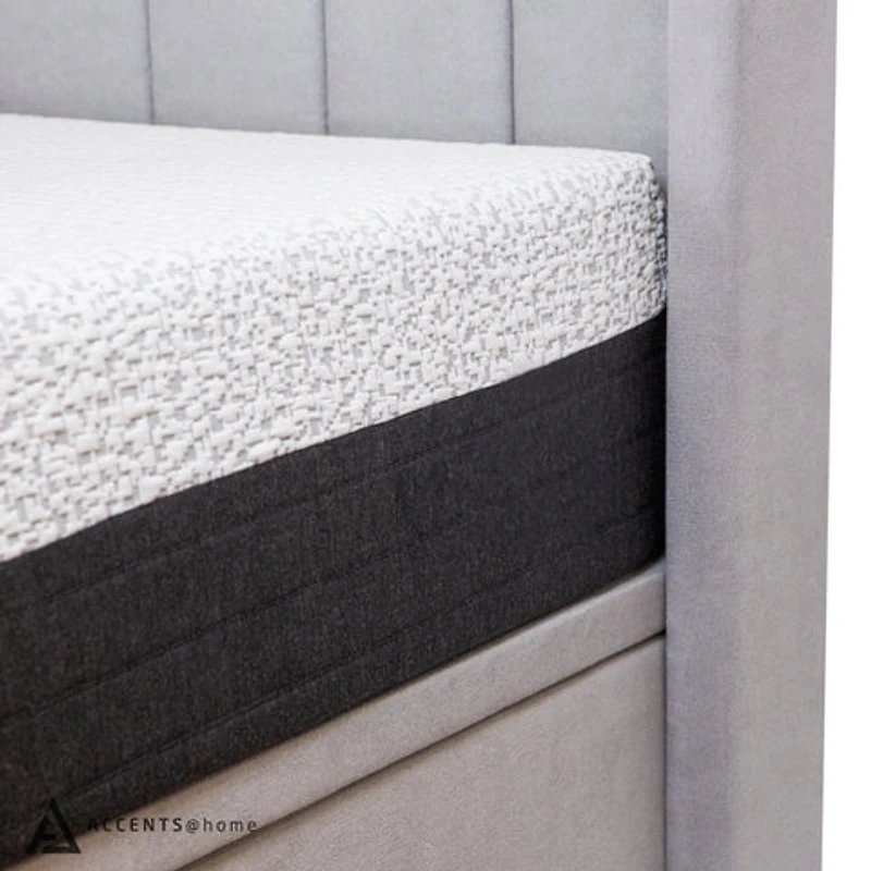 Candice Queen Storage Bed With Drawers - Mist