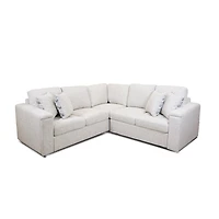 Bjorn Right Pull Out Sleeper Sectional - Quartz - Large
