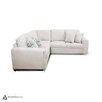 Bjorn Right Pull Out Sleeper Sectional - Quartz - Large