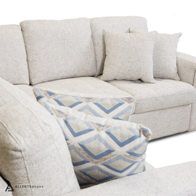 Bjorn Right Pull Out Sleeper Sectional - Quartz - Large