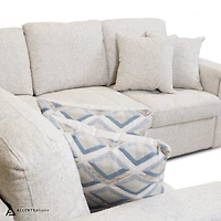 Bjorn Right Pull Out Sleeper Sectional - Quartz - Large