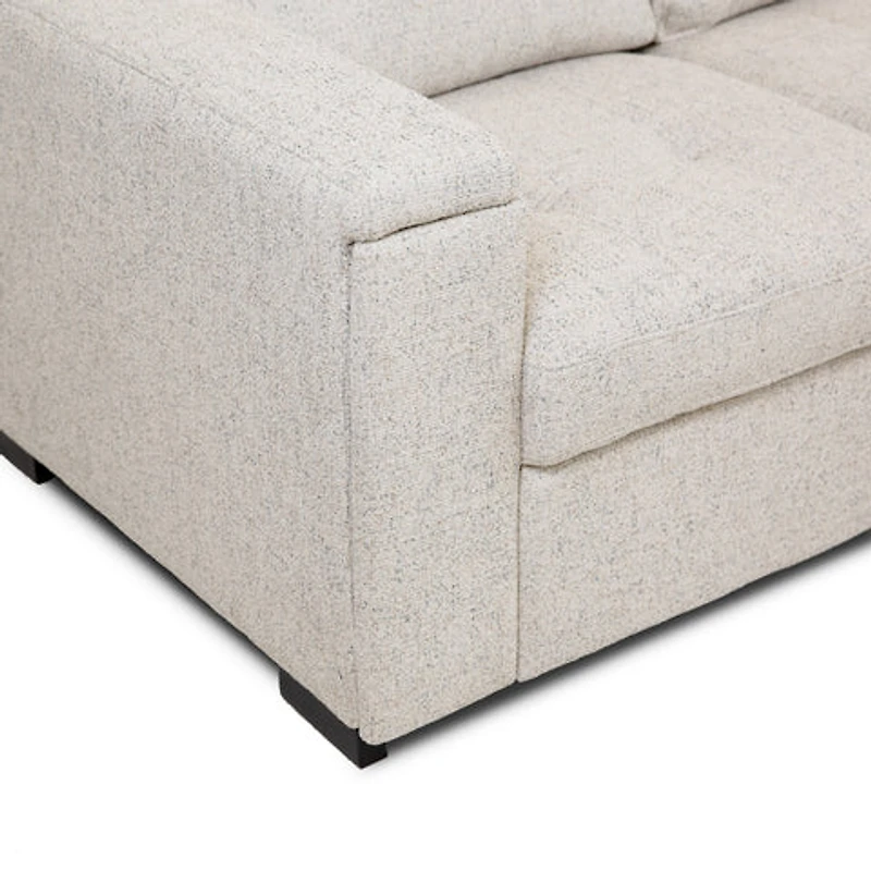 Bjorn Pull Out Sleeper Sectional - Quartz