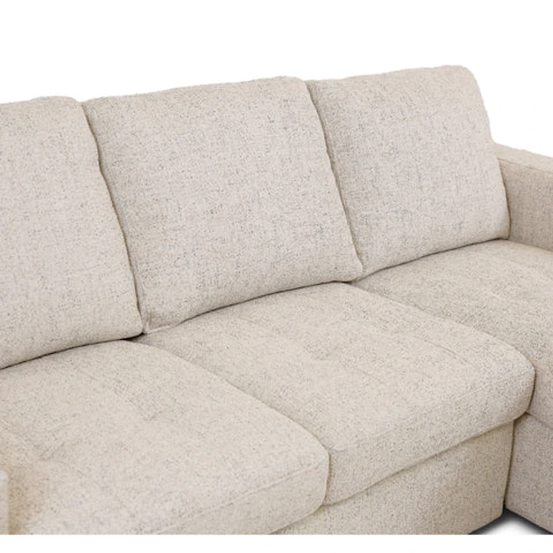 Bjorn Pull Out Sleeper Sectional - Quartz