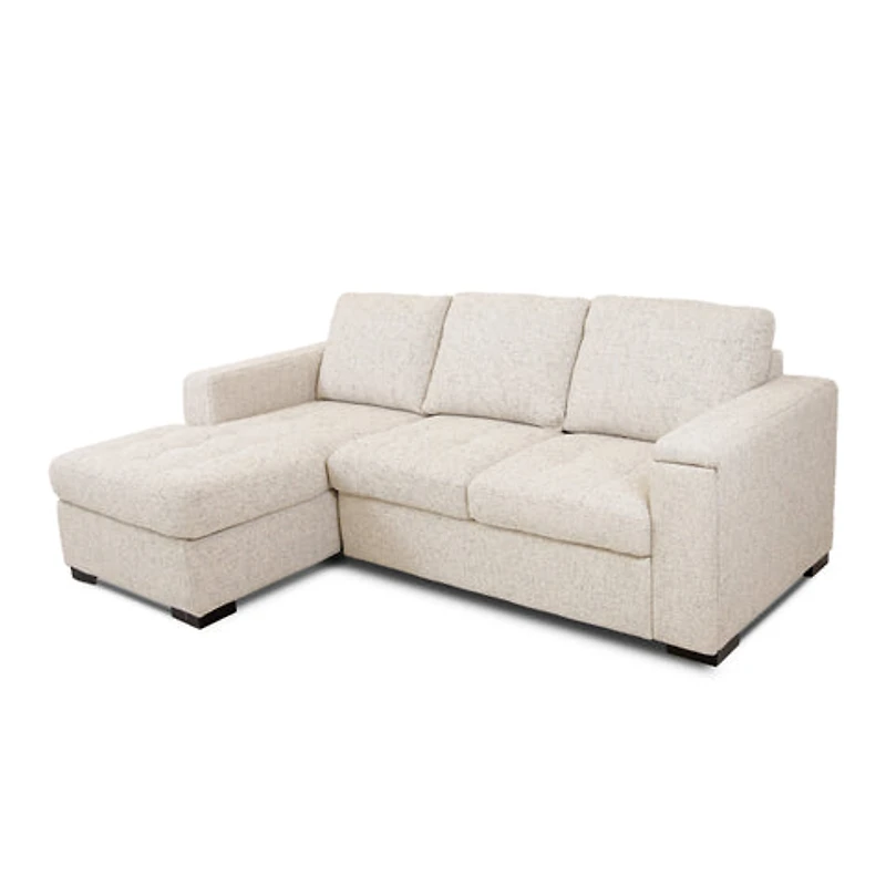 Bjorn Pull Out Sleeper Sectional - Quartz