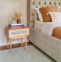 Cane Side Table