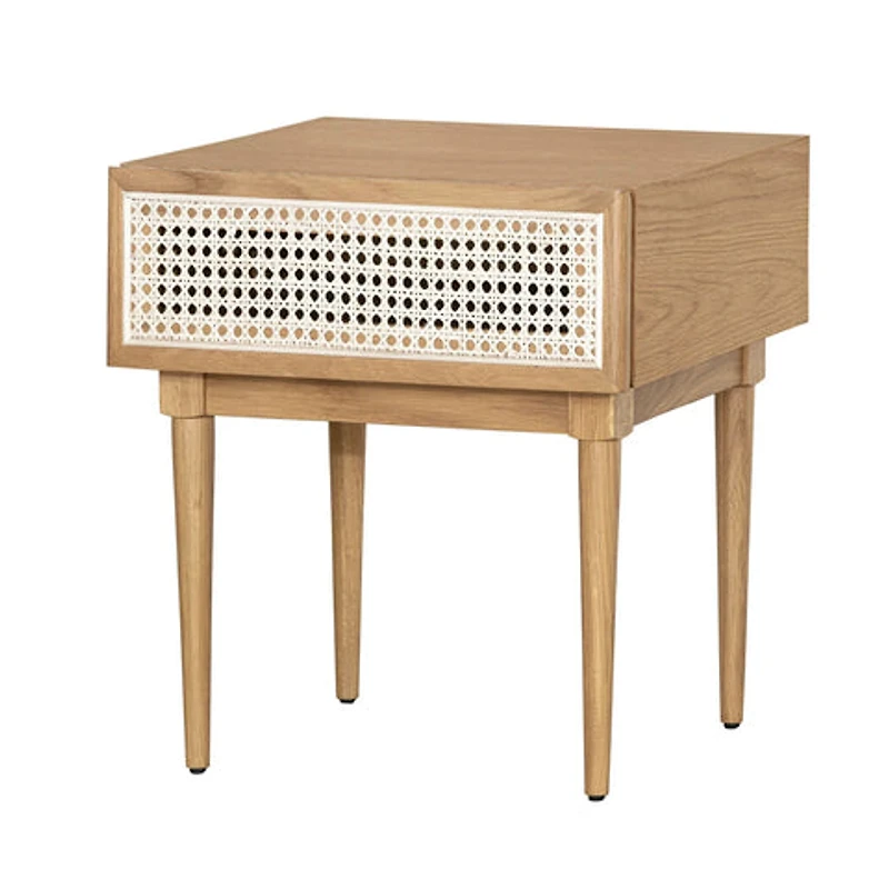 Cane Side Table