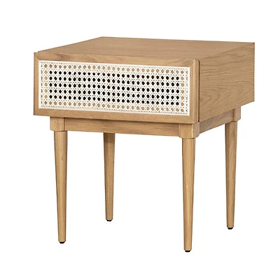 Cane Side Table - Natural