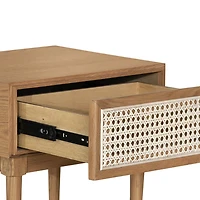 Cane Side Table
