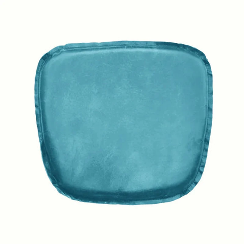 Metal Crossback Leather Cushion Seat - Cognac
