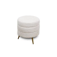 Cadence Small Ottoman - Boucle