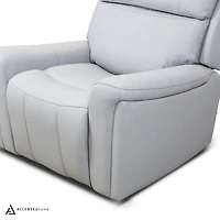 Cavallo Genuine Leather Swivel Manual Recliner Chair
