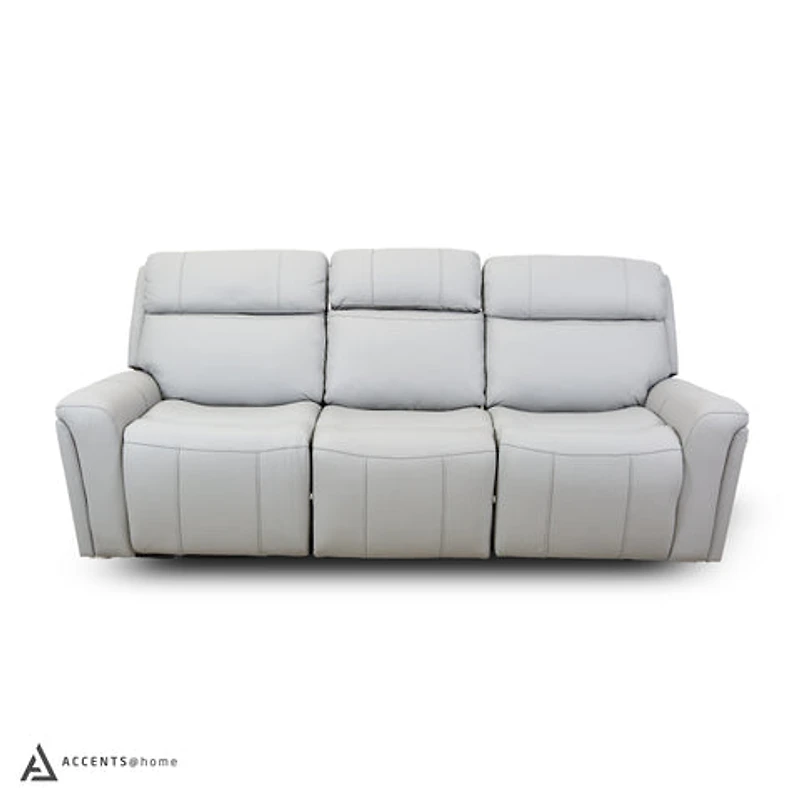 Cavallo Genuine Leather Power Recliner Sofa with Wireless Charger