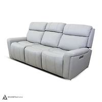 Cavallo Genuine Leather Power Recliner Sofa with Wireless Charger