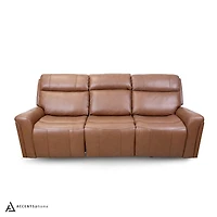 Cavallo Genuine Leather Power Recliner Sofa with Wireless Charger