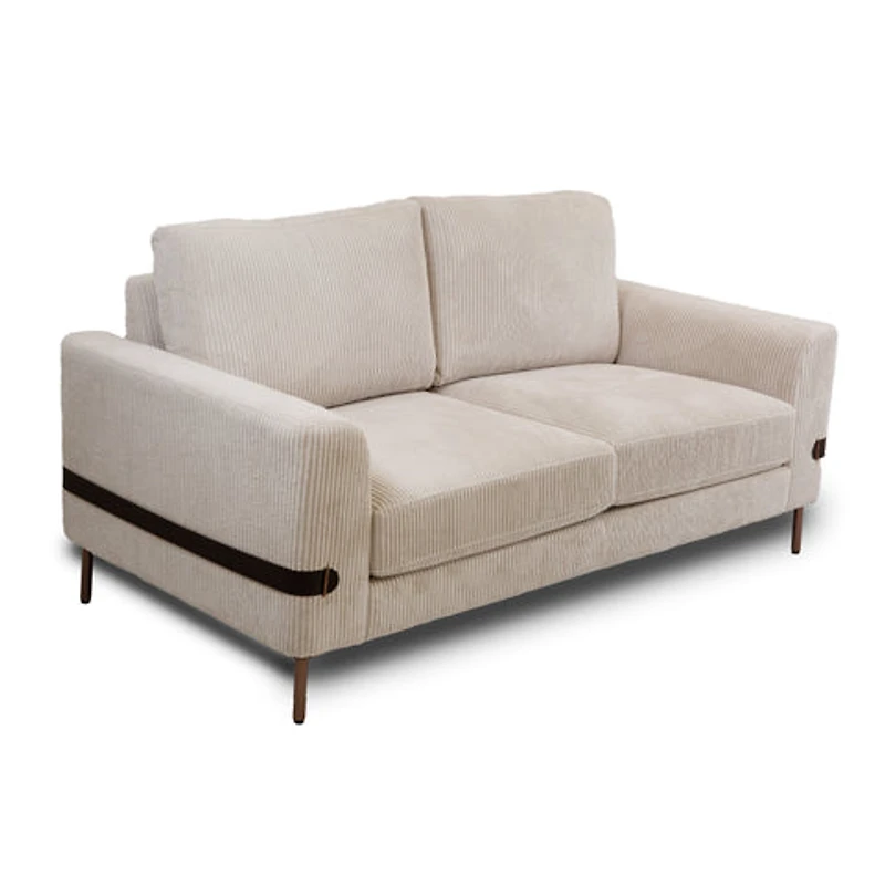 Chadwick Fabric Loveseat - Ivory
