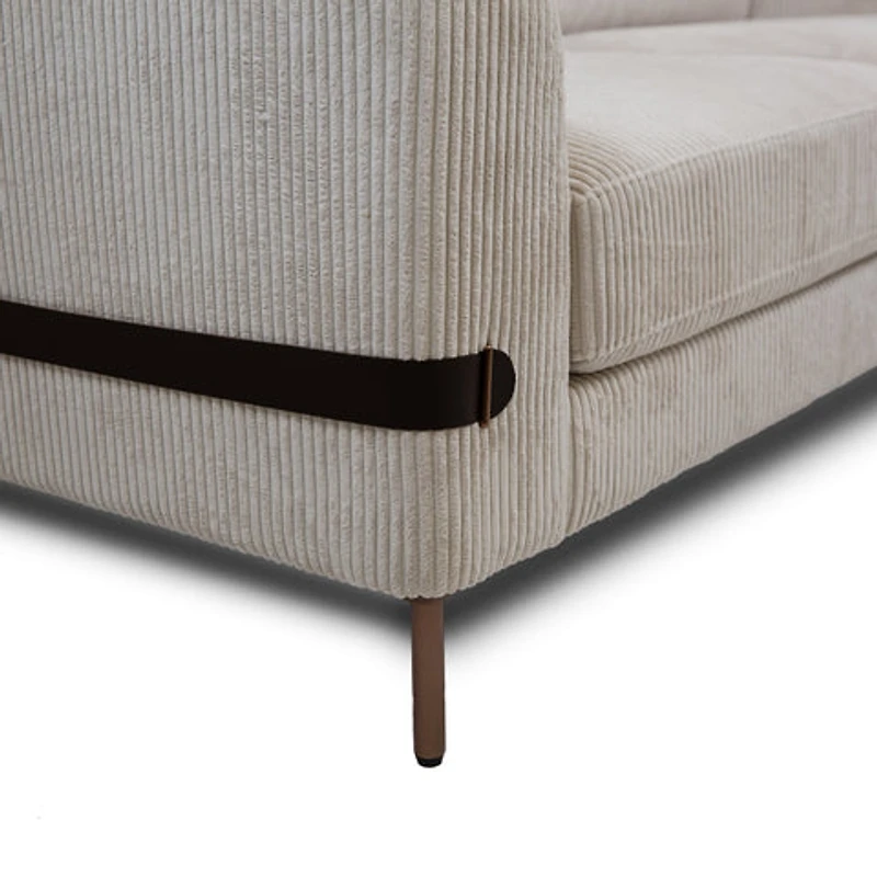 Chadwick Fabric Loveseat - Ivory