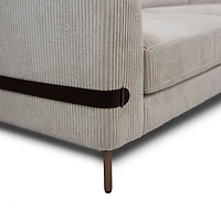 Chadwick Fabric Loveseat - Ivory