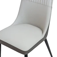 Harmen Two Tone Dining Chair - Faux Leather