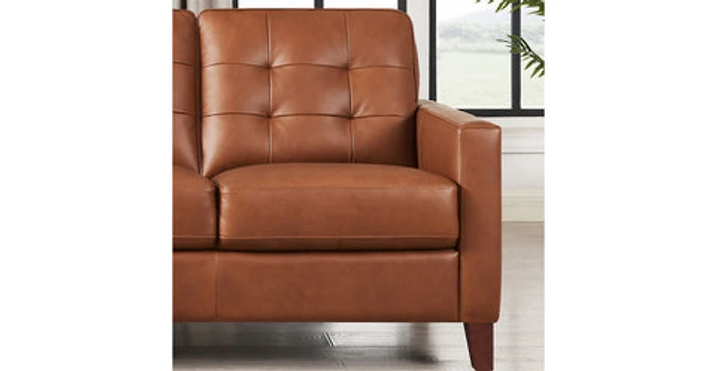 Tallon Genuine Leather Loveseat