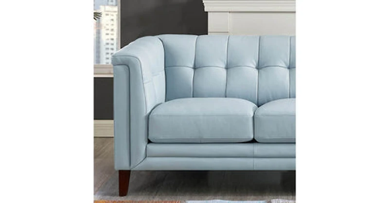 Arvon Genuine Leather Loveseat