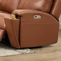 Hanley Zero Gravity Genuine Leather Power Reclining Sofa