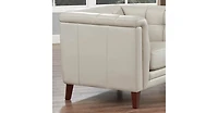 Arvo Genuine Leather Accent Chair