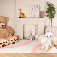 Daisy Cream Floral Area Rug